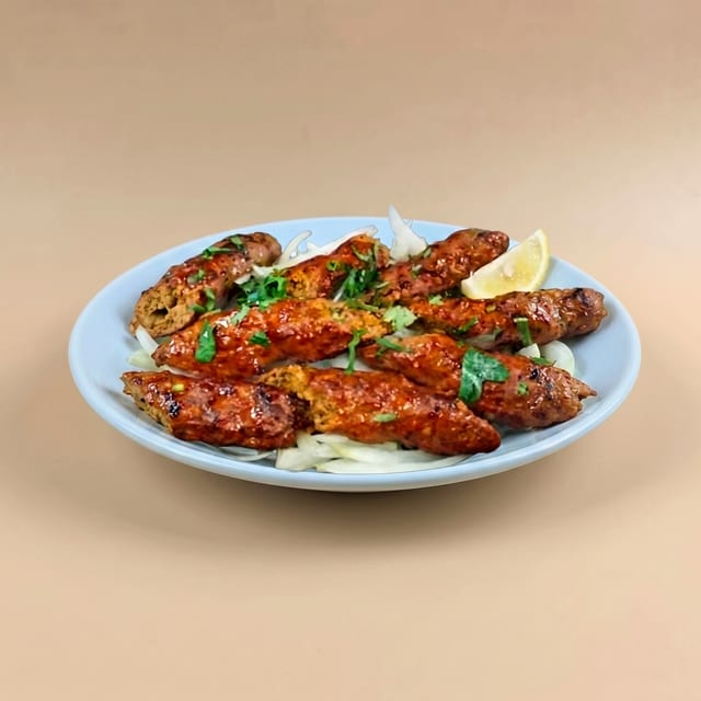 Chicken Seikh Kebab.