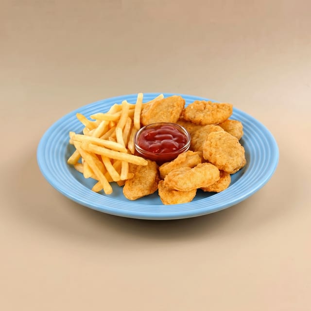 Chicken Nuggets with Fries.