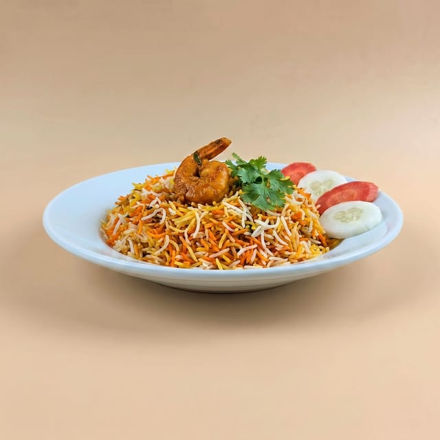Shrimp Biryani.